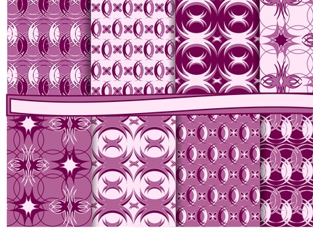 set of scrapbook paperのイラスト素材