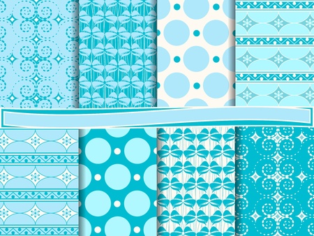 Abstract vector set of scrapbook paperのイラスト素材