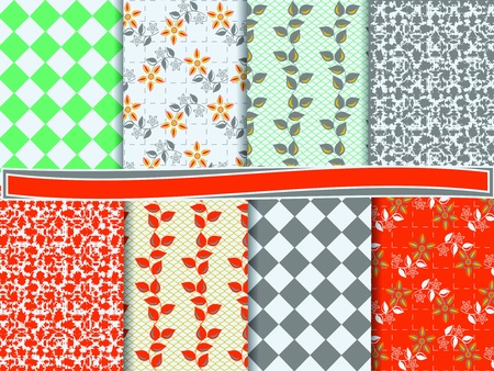  set of scrapbook paperのイラスト素材