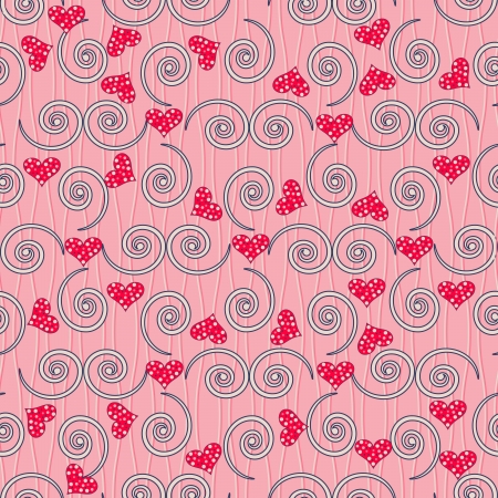 abstract vector seamless Valentineのイラスト素材