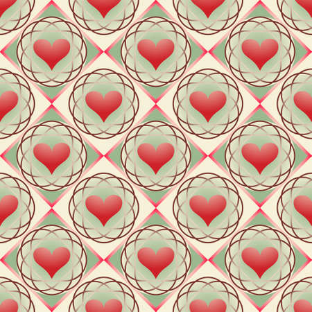 abstract illustration of Valentine's Dayのイラスト素材