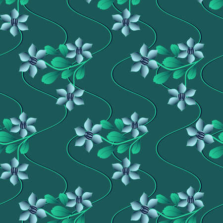 abstract vector illustration of floral のイラスト素材