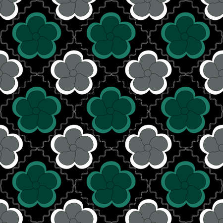 abstract vector illustration of floral のイラスト素材