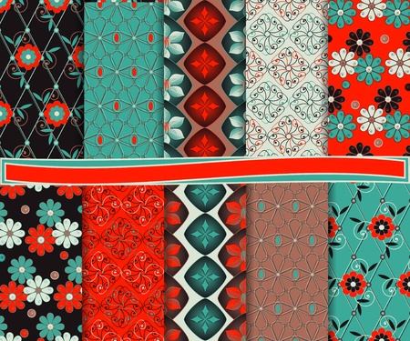 Abstract set of paper for scrapbookのイラスト素材