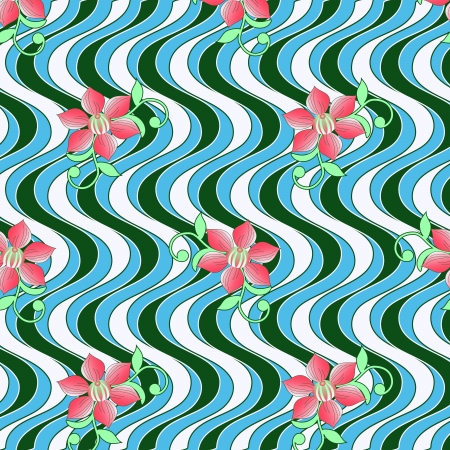 Abstract vector illustration of floralのイラスト素材