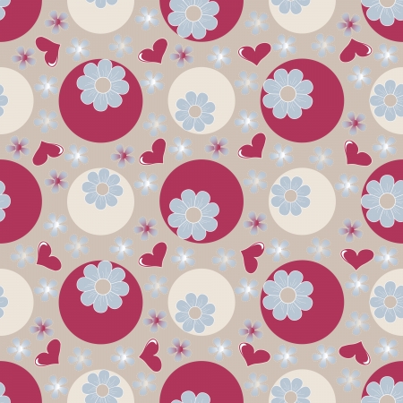 Seamless abstract floral illustrationのイラスト素材