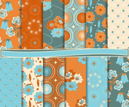 Abstract vector set of paper for scrapbookのイラスト素材