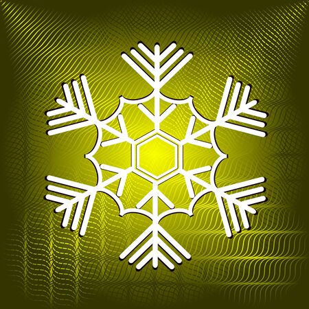 abstract Christmas vector illustration with snowflakeのイラスト素材