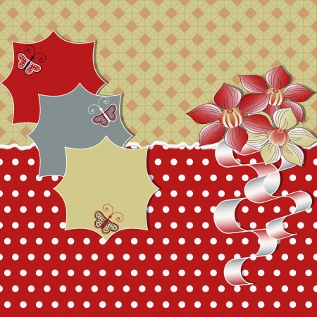 Abstract vector illustration of  greeting card のイラスト素材