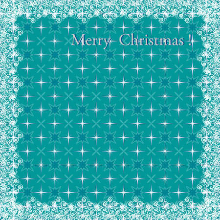 abstract Christmas vector illustration with snowflakesのイラスト素材