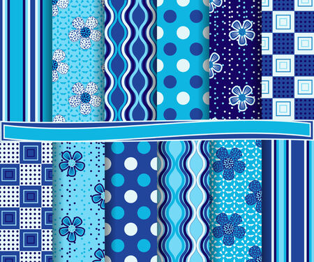 abstract  vector set of scrapbook paperのイラスト素材