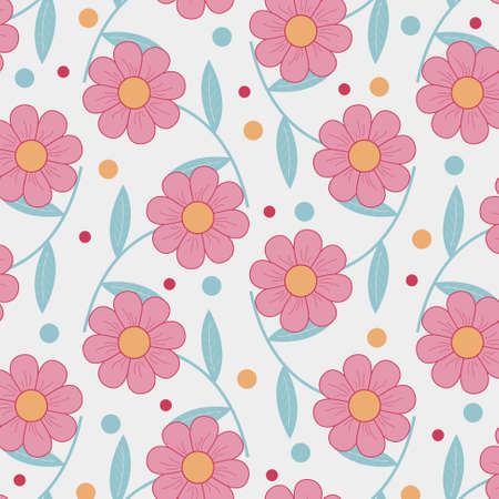 Abstract floral vector illustrationのイラスト素材