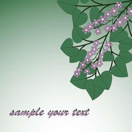 abstract vector floral illustration のイラスト素材