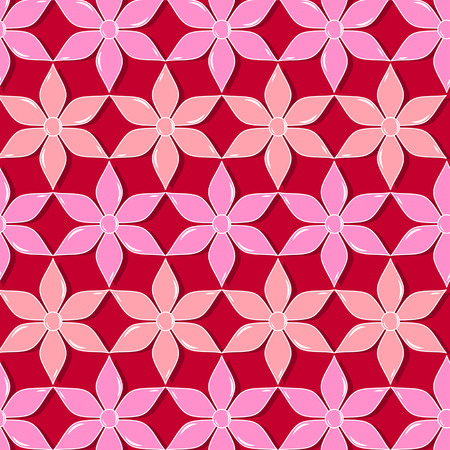 abstract vector floral illustrationのイラスト素材