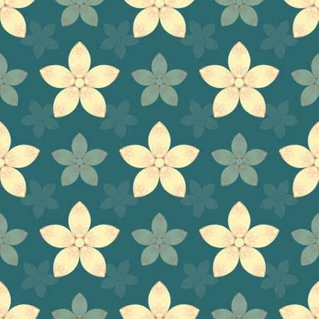 abstract vector floral illustrationのイラスト素材