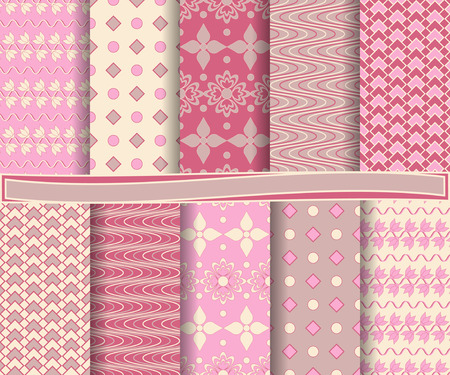  set of  abstract vector paper for scrapbook 

 のイラスト素材