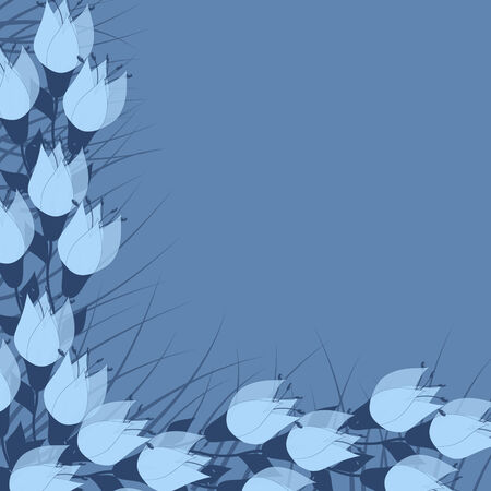 Abstract vector illustration of floral greeting cardのイラスト素材