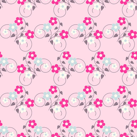 abstract floral vector illustration backgroundのイラスト素材