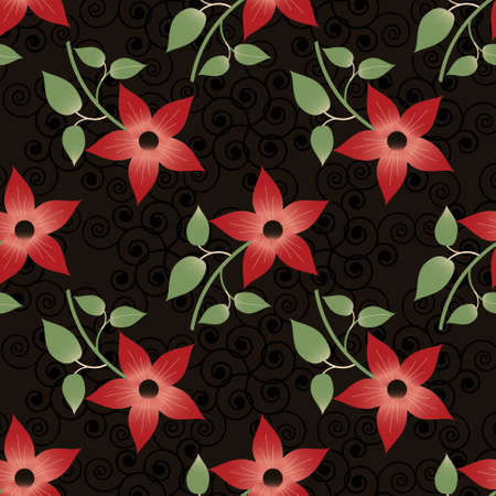 abstract vector floral  background  illustrationのイラスト素材