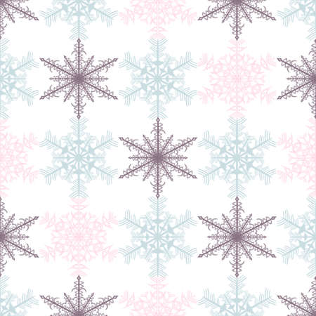 Christmas abstract illustration of snowflakesのイラスト素材