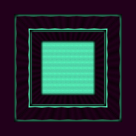 Decorative frame with abstract pattern of linesのイラスト素材