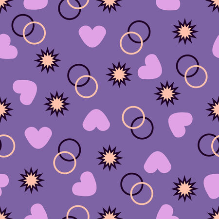 Valentine's Day vector seamless  abstract background illustrationのイラスト素材