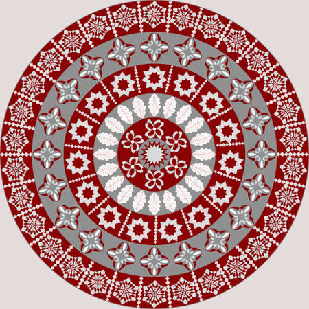 vector abstract circular pattern illustrationのイラスト素材