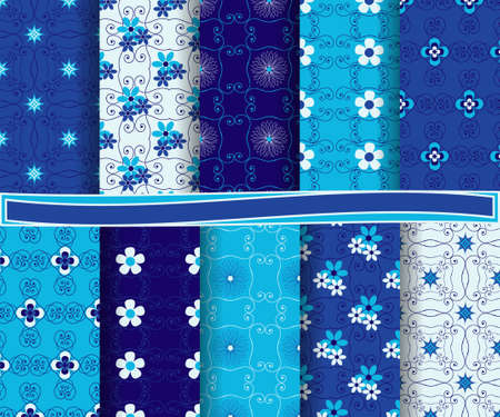 set of  abstract vector paper for scrapbook