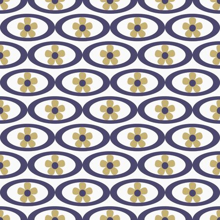 Seamless abstract floral vector llustrationのイラスト素材