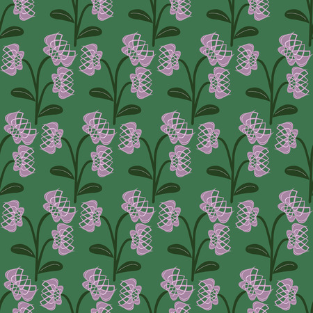 Seamless vector illustration of abstract flowersのイラスト素材