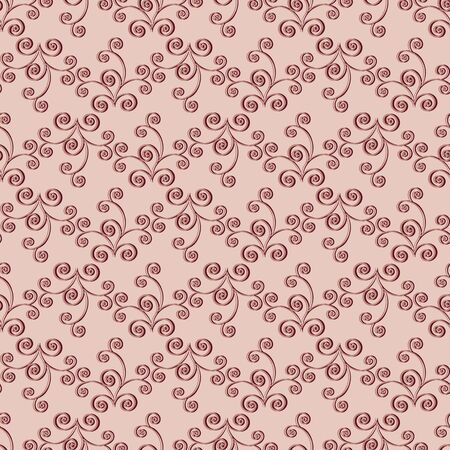 seamless abstract vector pattern curlsのイラスト素材