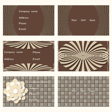 set of vector templates for invitations, business cardsのイラスト素材