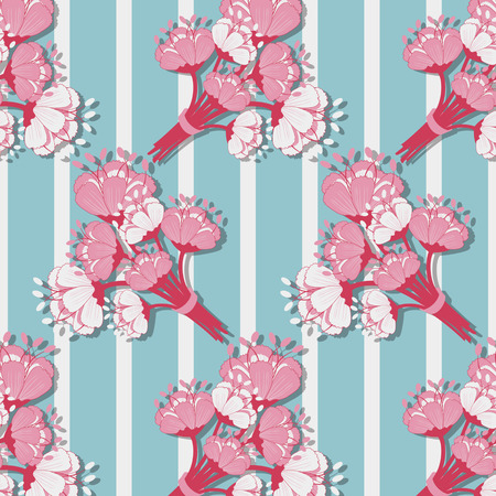 abstract floral vector illustrationのイラスト素材