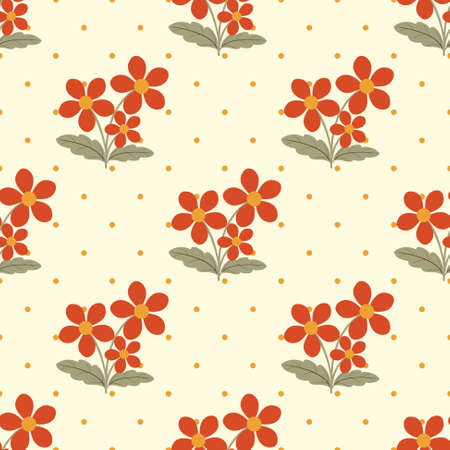 Seamless abstract floral vector illustrationのイラスト素材