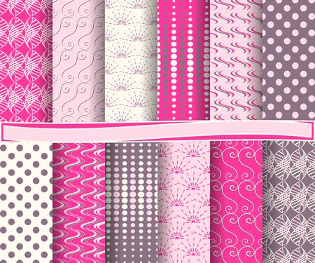 set of  abstract vector paper for scrapbookのイラスト素材