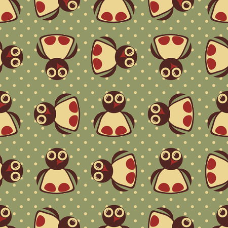 Seamless vector illustration with penguinsのイラスト素材