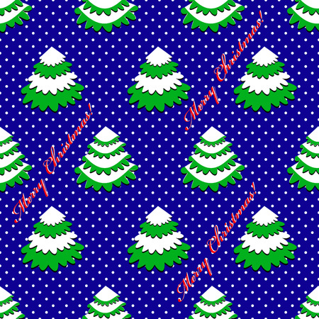 Seamless abstract vector Christmas illustration. Christmas treesのイラスト素材