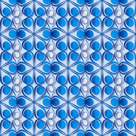 vector illustration background of abstract openwork figuresのイラスト素材