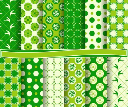 set of abstract vector paper with decorative shapes and design elements for scrapbookのイラスト素材