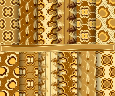 set of abstract vector paper with decorative shapes and design elements for scrapbookのイラスト素材