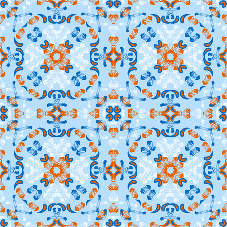 seamless vector pattern background of abstract shapesのイラスト素材