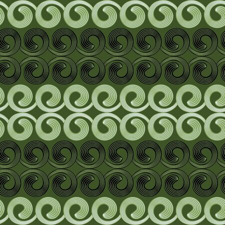 Seamless abstract vector illustration of curlsのイラスト素材
