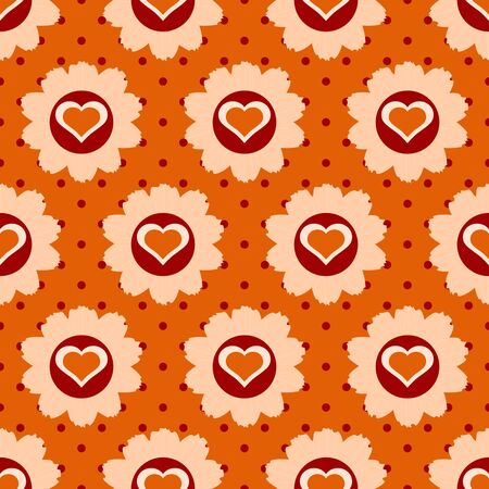 Seamless abstract vector illustration Valentine's Dayのイラスト素材