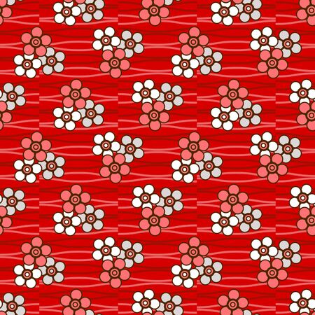 Vector illustration abstract floral backgroundのイラスト素材