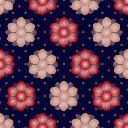 abstract vector floral background illustrationのイラスト素材