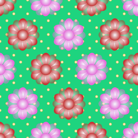 abstract vector floral background illustrationのイラスト素材