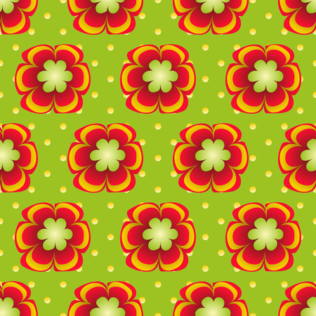 Abstract vector illustration of decorative floral backgroundのイラスト素材