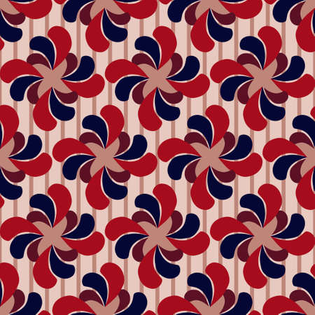 Seamless vector illustration background of abstract flowersのイラスト素材