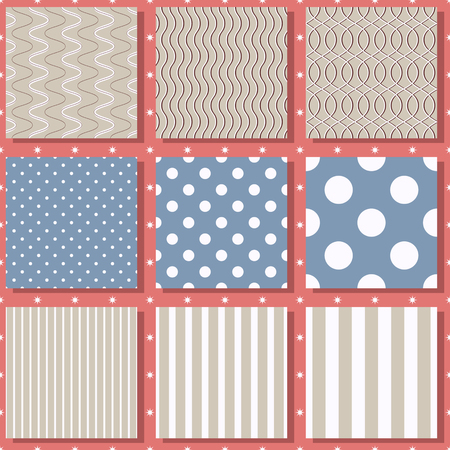 set of abstract vector paper with design elements for scrapbookのイラスト素材