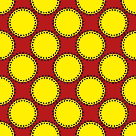 seamless vector illustration background. Pattern of circlesのイラスト素材